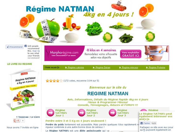 Régime natman avis