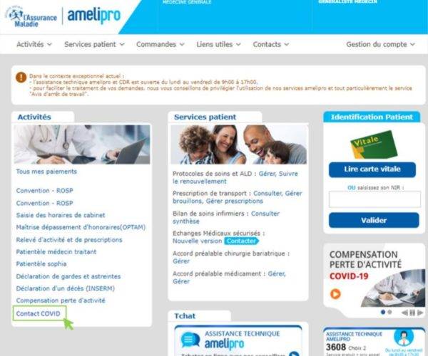 Comment se declarer positif sur ameli