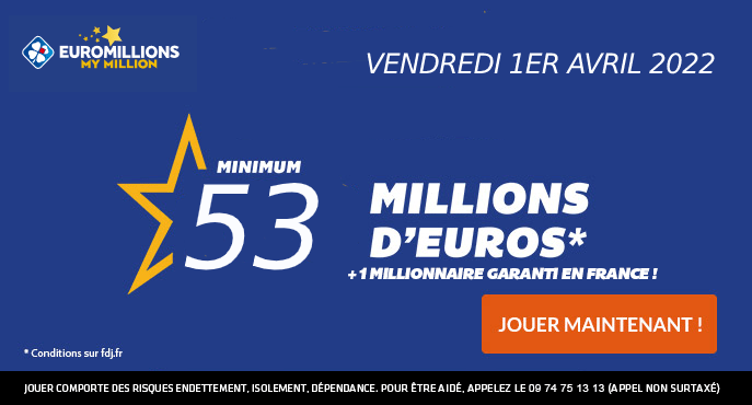 Loto vendredi 1 avril 2022 prix