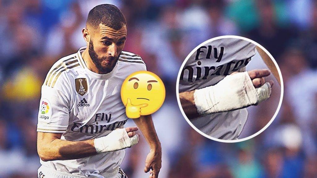 Pourquoi benzema a un bandage