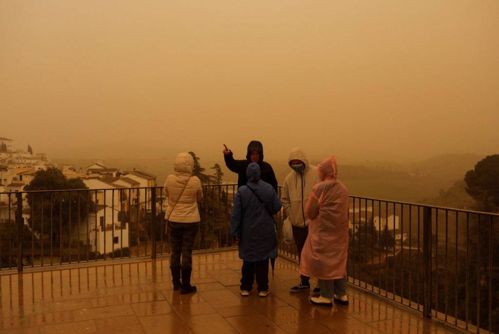 Pluie de sable prevision