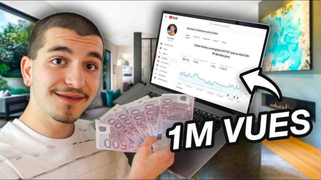 Combien rapporte 1 million de vue sur youtube