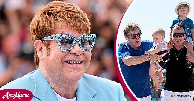 Elton john et ses enfants