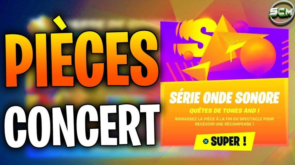 Obtenez la pièce de concert de la série onde sonore fortnite