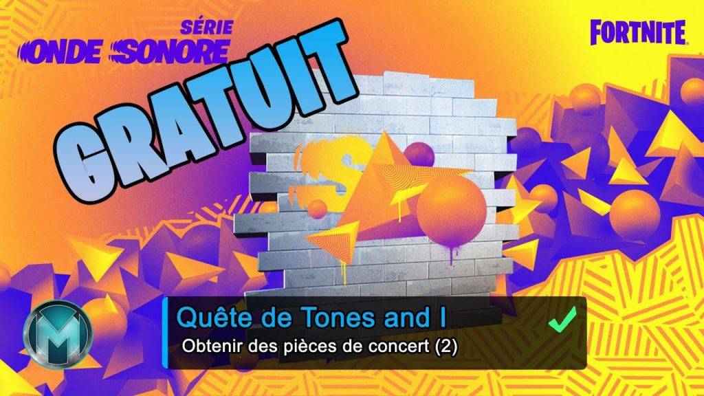 Obtenez la pièce de concert de la série onde sonore fortnite