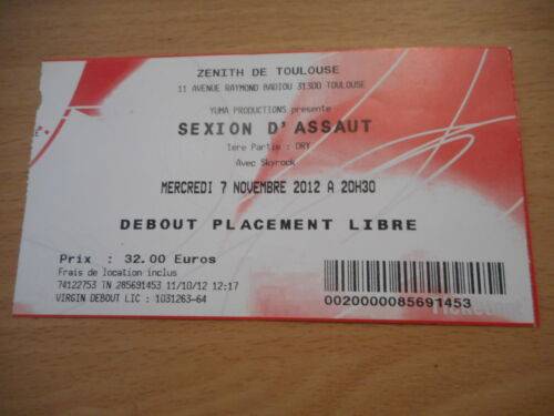 Prix concert sexion d assaut