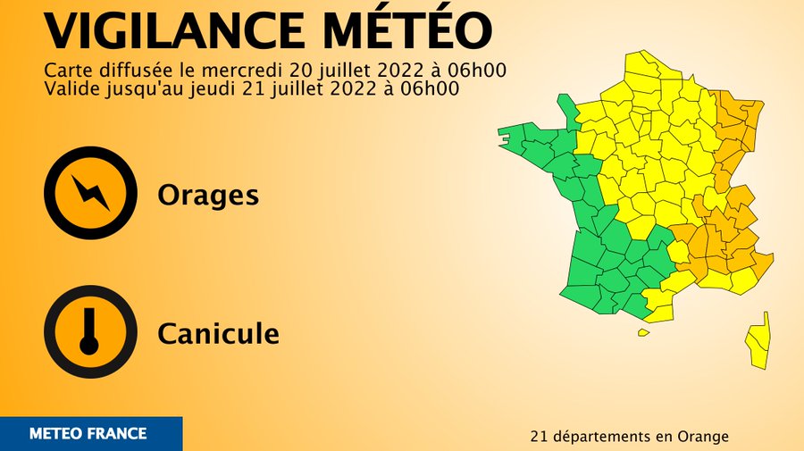 Météo france vigilance orange orages