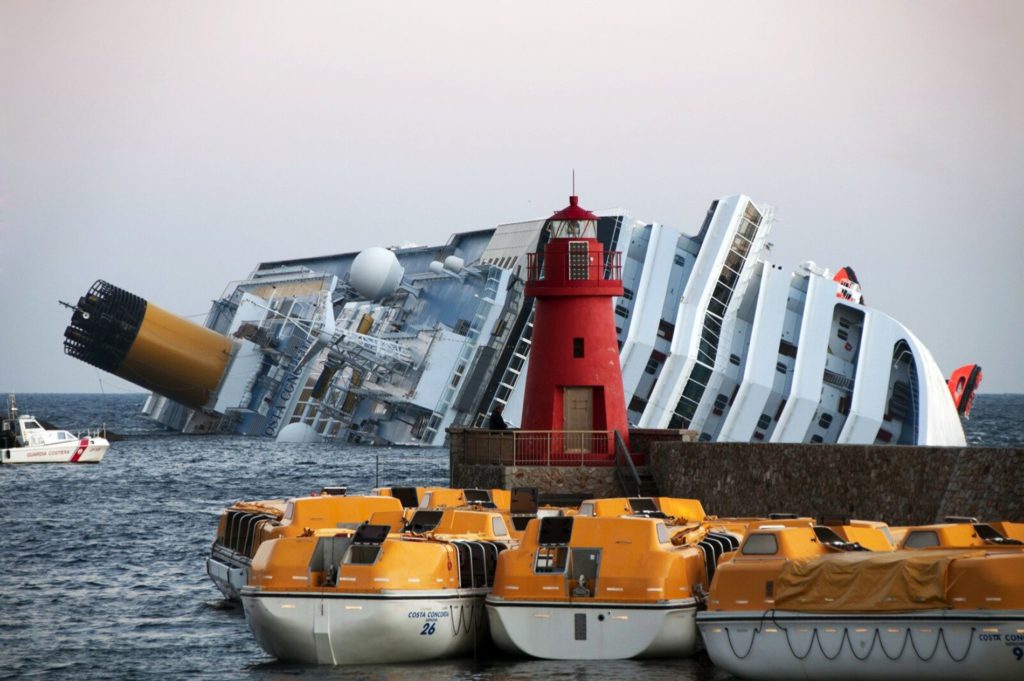 Costa concordia nombre de mort