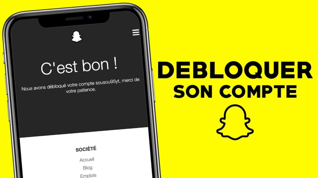 Comment debloquer un compte snap