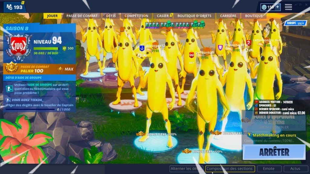 Quelle est la banane la plus forte de fortnite