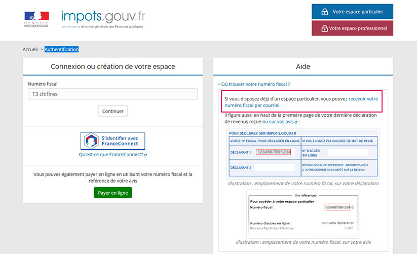 Comment retrouver son numéro fiscal 