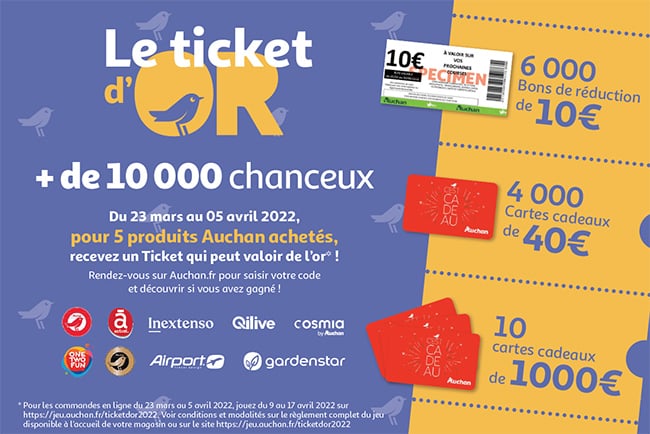 https //jeu.auchan.fr/ticketdor2022 