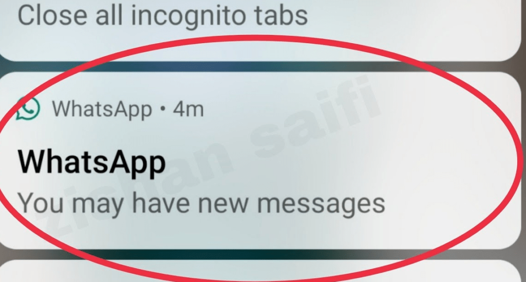 Whatsapp vous pourriez avoir de nouveaux messages