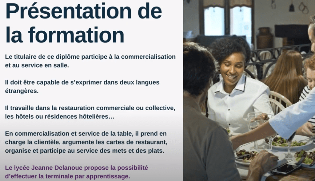 Resultat bac pro commercialisation et service en restauration