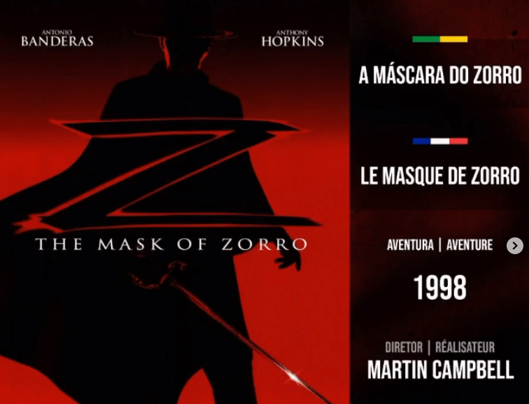 Acteur du film le masque de zorro