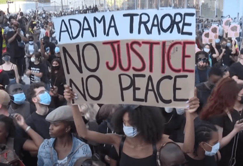 Manifestant mort paris