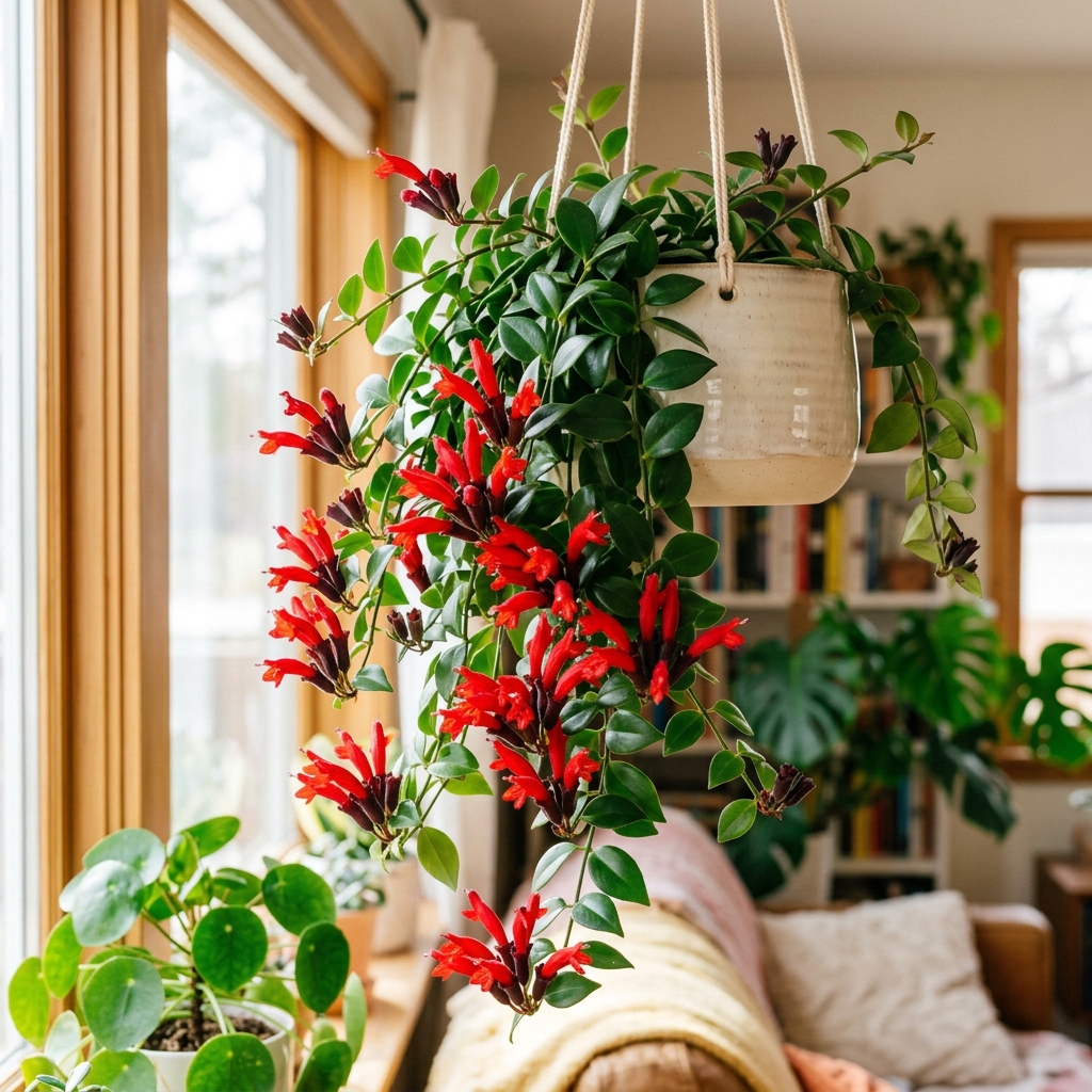 Plante Rouge à Lèvres — Aeschynanthus radicans