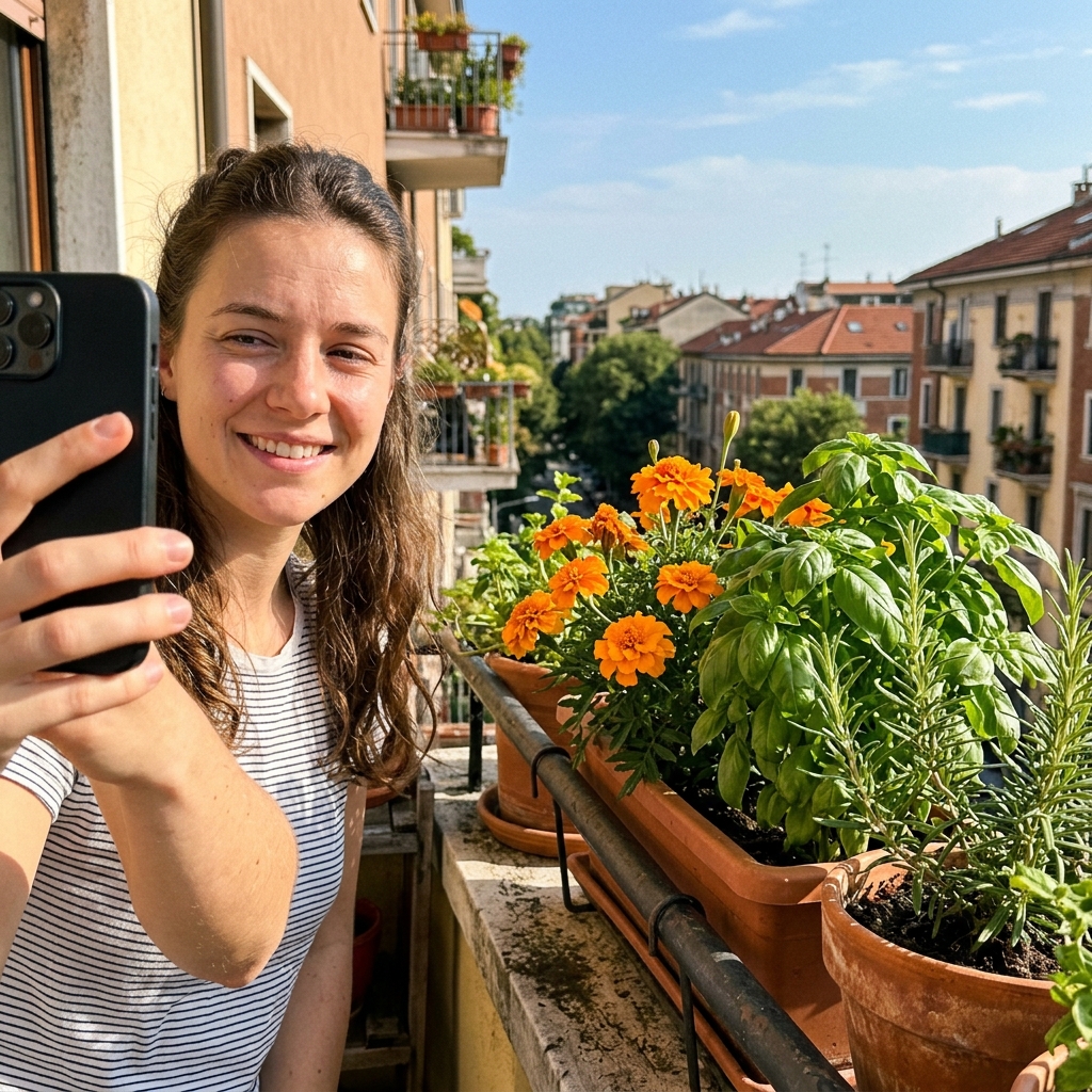 jardin d'herbes aromatiques balcon