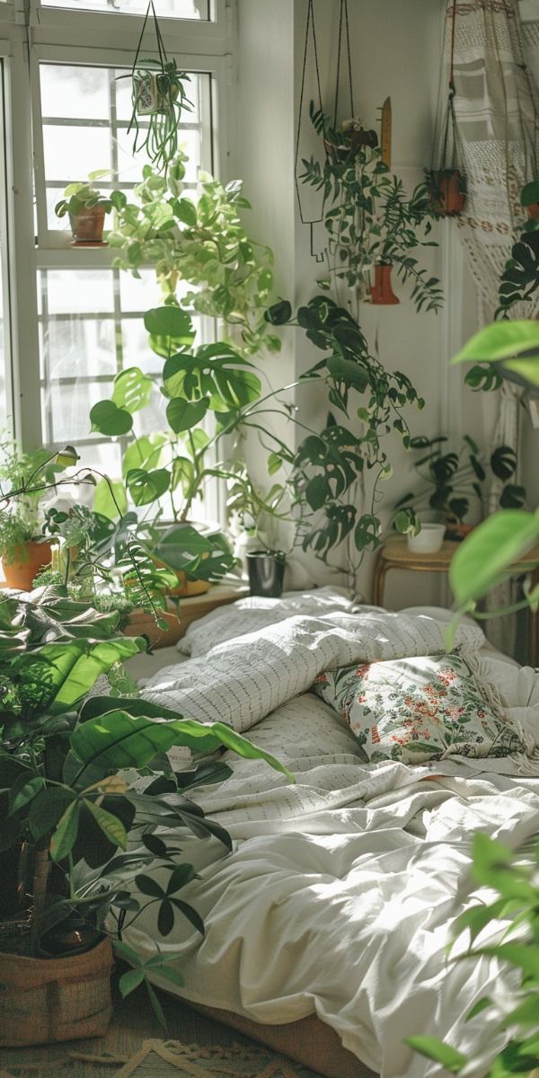 bedroom greenery