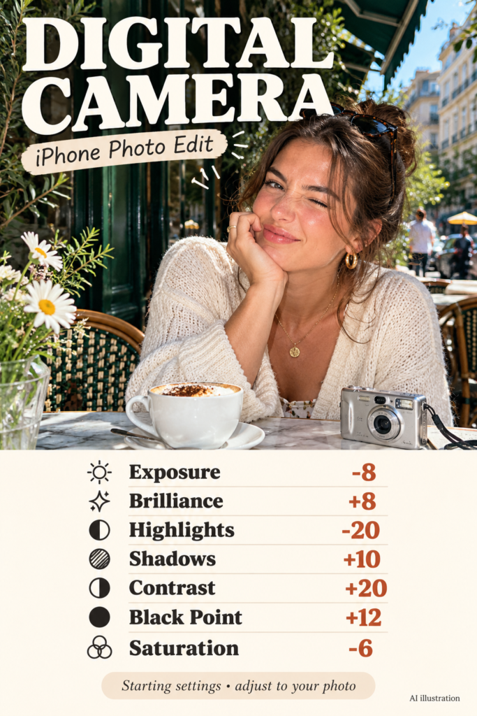Digital Camera: Try a Digital Camera-inspired edit for casual snapshots
